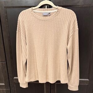 Women's Beige Long Sleeve Top